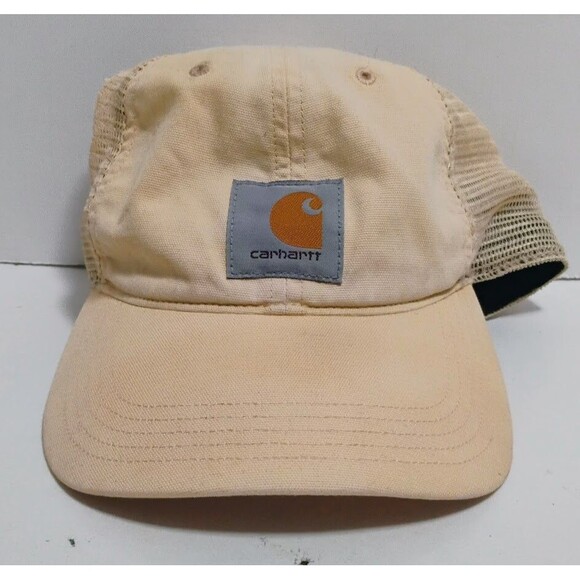 Carhartt Accessories - CARHARTT BRAND ADJUSTABLE SNAPBACK IVORY CANVAS FORCE RUGGED WORK CAP HAT